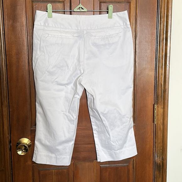Worthington | Modern Fit White Cropped Pants Size 8 - Picture 2 of 8